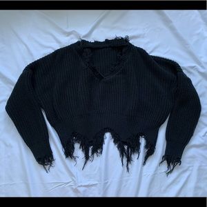 ROMWE Cropped Sweater